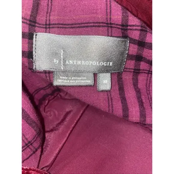 Anthropologie Velvet Midi Dress in Rich Burgundy - Picture 11 of 13